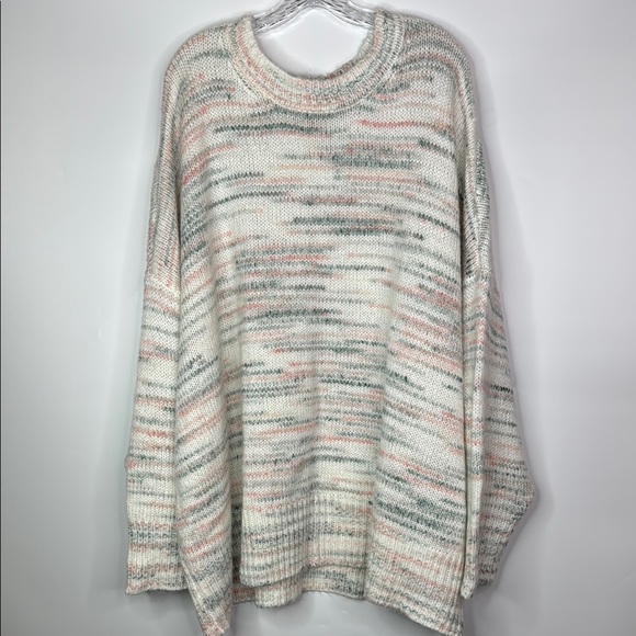 torrid Sweaters - Torrid Drop Shoulder Multicolor Pullover Sweater Size 6